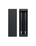 Set de stylos s en aluminium recyclé - ORWELL Matières : aluminium recyclé  Couleurs : noir objet promo petit budget