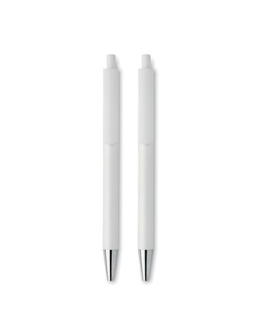 Set de stylos s en aluminium recyclé - ORWELL Matières : aluminium recyclé  Couleurs : blanc livraison express 24h 48h