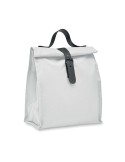 Sac isotherme publicitaire  600D RPET CHILL Matières : PET recyclé Couleurs : blanc personnalisable avec votre logo
