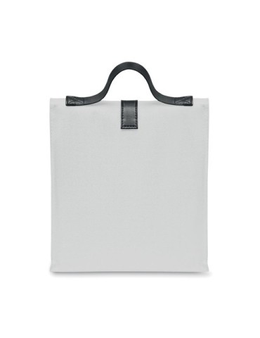 Sac isotherme publicitaire  600D RPET CHILL Matières : PET recyclé Couleurs : blanc impression haute définition