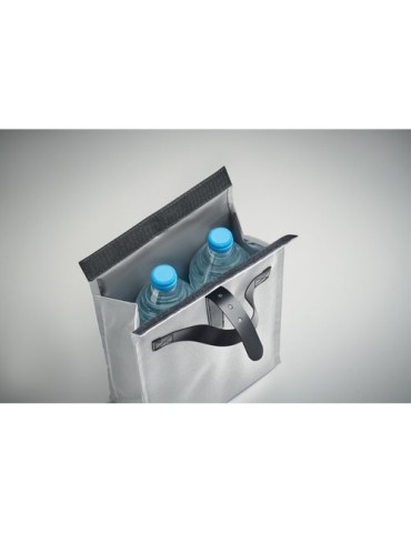 Sac isotherme publicitaire  600D RPET CHILL Matières : PET recyclé Couleurs : blanc marquage couleur éclatante