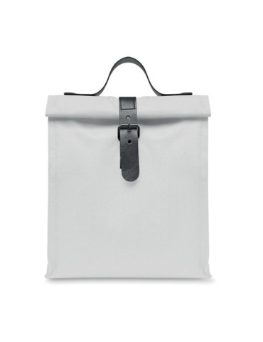 Sac isotherme publicitaire  600D RPET CHILL Matières : PET recyclé Couleurs : blanc objet promo petit budget