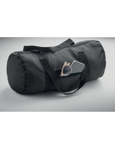 Sac de sport publicitaire 20L en RPET 190T - DUFF Matières : PET recyclé Couleurs : noir objet promo petit budget