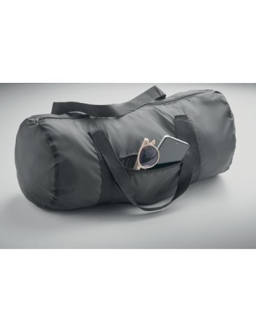 Sac de sport publicitaire 20L en RPET 190T - DUFF Matières : PET recyclé Couleurs : pierre marquage couleur éclatante