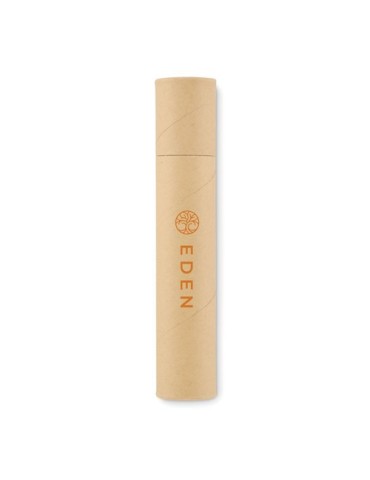 Set d'écriture  en tube de papier MEJU Matières : papier Couleurs : beige goodies publicitaire événementiel