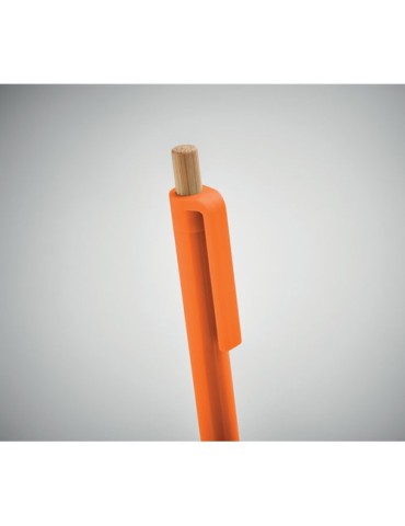 Stylo à bille  en ABS recyclé PENU Matières : aluminium recyclé  Couleurs : orange objet promo petit budget
