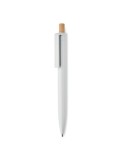 Stylo à bille  en ABS recyclé PENU Matières : aluminium recyclé  Couleurs : blanc marquage laser ultra précis