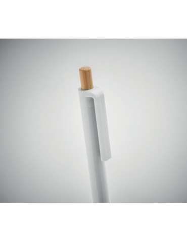 Stylo à bille  en ABS recyclé PENU Matières : aluminium recyclé  Couleurs : blanc cadeau affaires élégant