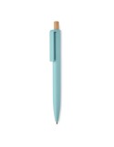 Stylo à bille  en ABS recyclé PENU Matières : aluminium recyclé  Couleurs : bleu bébé impression haute définition