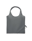 Shopping pliable publicitaire 140 gr/m² CARRIE COLOUR Matières : coton recyclé Couleurs : pierre marquage couleur éclatante