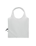 Shopping pliable publicitaire 140 gr/m² CARRIE COLOUR Matières : coton recyclé Couleurs : blanc cadeau affaires élégant