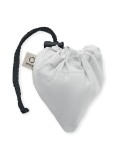 Shopping pliable publicitaire 140 gr/m² CARRIE COLOUR Matières : coton recyclé Couleurs : blanc impression haute définition