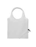 Shopping pliable publicitaire 140 gr/m² CARRIE COLOUR Matières : coton recyclé Couleurs : blanc objet promo petit budget