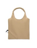 Shopping pliable publicitaire 140 gr/m² CARRIE COLOUR Matières : coton recyclé Couleurs : kaki personnalisation sur mesure