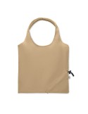 Shopping pliable publicitaire 140 gr/m² CARRIE COLOUR Matières : coton recyclé Couleurs : kaki goodies entreprise design