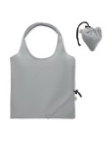 Shopping pliable publicitaire 140 gr/m² CARRIE COLOUR Matières : coton recyclé Couleurs : gris cadeau entreprise pas cher