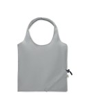 Shopping pliable publicitaire 140 gr/m² CARRIE COLOUR Matières : coton recyclé Couleurs : gris cadeau affaires élégant