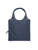 Shopping pliable publicitaire 140 gr/m² CARRIE COLOUR Matières : coton recyclé Couleurs : bleu accessoire événementiel unique