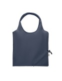 Shopping pliable publicitaire 140 gr/m² CARRIE COLOUR Matières : coton recyclé Couleurs : bleu accessoire événementiel unique