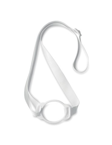 Lanyard publicitaire porte-gobelet 6cm LANCUP Matières : PET Couleurs : blanc cadeau collaborateur premium