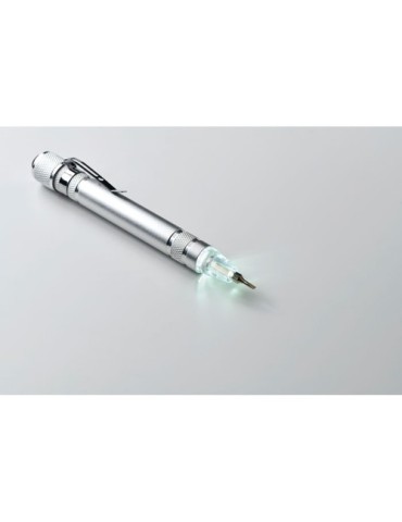 Stylo multi-outils recyclé personnalisé TUBULAR Matières : aluminium recyclé  Couleurs : argenté livraison express 24h 48h