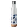 Bouteille isotherme double paroi  de 500 ml en acier inoxydable - ASPEN CORK Matières : acier inoxydable Couleurs : blanc person