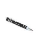 Stylo multi-outils recyclé personnalisé TUBULAR Matières : aluminium recyclé  Couleurs : noir accessoire événementiel unique