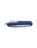 Couteau de poche multi-outils publicitaire personnalisé MULTICHILLO Matières : aluminium recyclé  Couleurs : bleu cadeau collabo