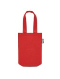 Petit sac cadeau  en feutre RPET - FELTOTE Matières : PET recyclé Couleurs : rouge impression haute définition