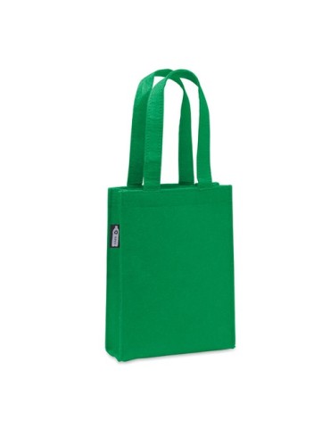 Petit sac cadeau  en feutre RPET - FELTOTE Matières : PET recyclé Couleurs : vert cadeau entreprise pas cher