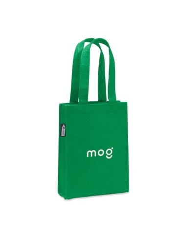 Petit sac cadeau  en feutre RPET - FELTOTE Matières : PET recyclé Couleurs : vert cadeau collaborateur premium