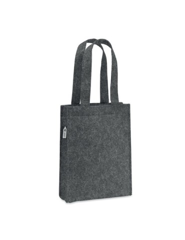 Petit sac cadeau  en feutre RPET - FELTOTE Matières : PET recyclé Couleurs : pierre personnalisable avec votre logo