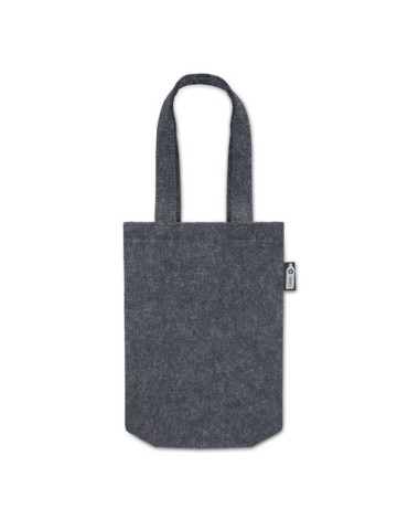 Petit sac cadeau  en feutre RPET - FELTOTE Matières : PET recyclé Couleurs : pierre marquage laser ultra précis