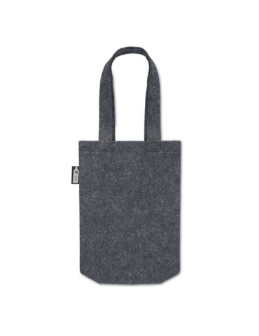 Petit sac cadeau  en feutre RPET - FELTOTE Matières : PET recyclé Couleurs : pierre impression logo haute qualité