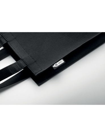 Petit sac cadeau  en feutre RPET - FELTOTE Matières : PET recyclé Couleurs : noir personnalisation rapide en France