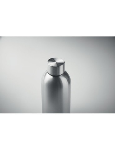 Bouteille simple paroi publicitaire 500 ml ATHENA MID Couleurs : argenté mat Matières : acier inoxydable recyclé impression logo