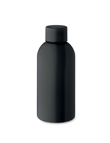 Bouteille simple paroi publicitaire 500 ml ATHENA MID Couleurs : noir Matières : acier inoxydable recyclé cadeau entreprise pas 