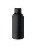 Bouteille simple paroi publicitaire 500 ml ATHENA MID Couleurs : noir Matières : acier inoxydable recyclé cadeau entreprise pas 
