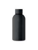Bouteille simple paroi publicitaire 500 ml ATHENA MID Couleurs : noir Matières : acier inoxydable recyclé accessoire événementie
