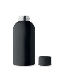 Bouteille simple paroi publicitaire 500 ml ATHENA MID Couleurs : noir Matières : acier inoxydable recyclé cadeau affaires élégan