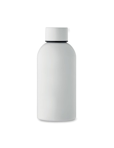 Bouteille simple paroi publicitaire 500 ml ATHENA MID Couleurs : blanc Matières : acier inoxydable recyclé personnalisation rapi