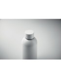 Bouteille simple paroi publicitaire 500 ml ATHENA MID Couleurs : blanc Matières : acier inoxydable recyclé goodies publicitaire 