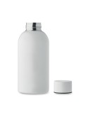 Bouteille simple paroi publicitaire 500 ml ATHENA MID Couleurs : blanc Matières : acier inoxydable recyclé personnalisable avec 