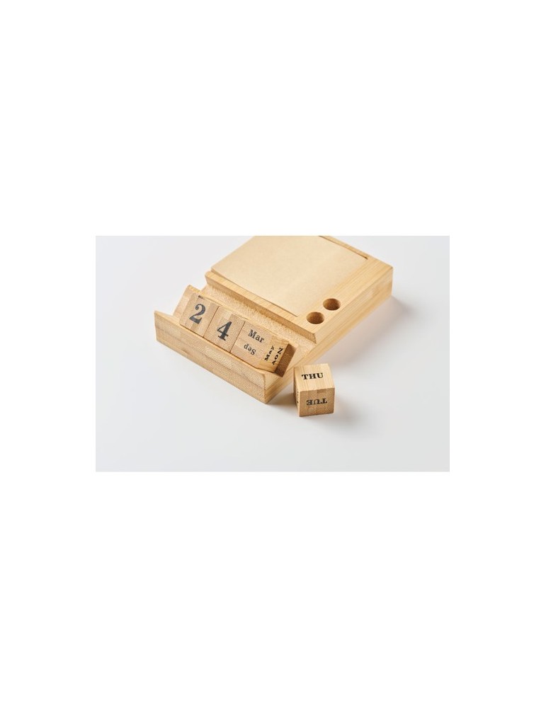 Calendrier de bureau en bambou BOOTOP