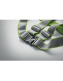 Bretelles réfléchissantes personnalisées ALLVISIBLE+ Matières : PET Couleurs : vert fluo marquage laser ultra précis