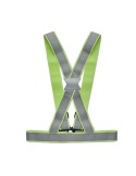 Bretelles réfléchissantes personnalisées ALLVISIBLE+ Matières : PET Couleurs : vert fluo cadeau collaborateur premium