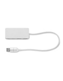 Hub USB publicitaire 4 ports 27,5 cm UBAH Matières : aluminium recyclé  Couleurs : bois personnalisable avec votre logo
