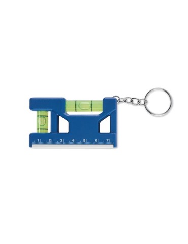 Porte-clés niveau en ABS personnalisé MAGEVEL Matières : ABS Couleurs : bleu royal goodies entreprise design