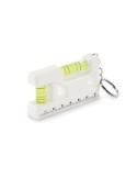 Porte-clés niveau en ABS personnalisé MAGEVEL Matières : ABS Couleurs : blanc personnalisable avec votre logo