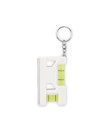 Porte-clés niveau en ABS personnalisé MAGEVEL Matières : ABS Couleurs : blanc livraison express 24h 48h
